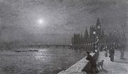 Atkinson Grimshaw Reflections on the Thames Westminster china oil painting reproduction